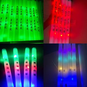 Lampu Flash spons busa stik cahaya LED warna-warni Logo kustom untuk klub malam, konser, perlengkapan Bar tahan lama pesta (grosir) - Product Image 5