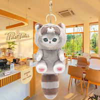 Porte-clés en peluche renard mignon pour cosplay - Ornement suspendu multicolore et accessoire de couple pour cadeaux festifs
