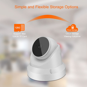 Cámara Domo Inalámbrica WiFi HJSCCD Hongjin HJ-BUF1004, Cámara IP de Red con Zoom Fijo e Intercomunicador de Voz Bidireccional para Seguridad del Hogar - Product Image 4