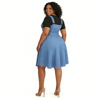 Ensemble 2 pièces décontracté en jean écologique grande taille pour femme, style africain, avec gilet et jupe à boutons, idéal pour l'été 2026