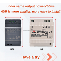 Alimentation électrique à découpage 24V CC série HDR-15/30/60/100/150 pour laboratoires et bancs pour applications d'alimentation