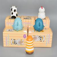 Figurine d'action chat requin mignon personnalisée, mini-modèle de chaton crevette frite Kawaii, accessoire créatif de décoration intérieure de voiture