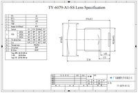 Objectif CMS TOYO TY-6079-A1-SS à mise au point manuelle pour CCTV, capteur M12 1/2.7, 3mm 2G3P avec FOV 142/119/63, résolution 5MP, accessoire en gros