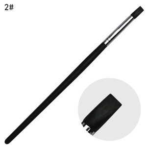 Lot de 5 stylos de sculpture et d'embossage en silicone à manche noir pour nail art, avec embouts creux pour la création de motifs 3D sur les ongles - Product Image 4