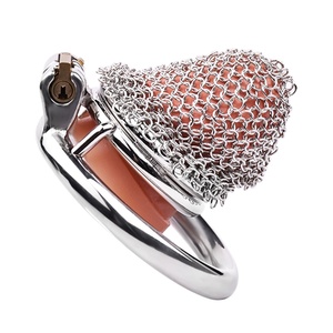 Candado de Castidad Masculino FRRK con Cadena de Metal y Bloqueo CB, Jaula Erótica para Pene - Product Image 2
