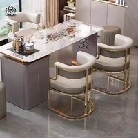 Chaises de salle à manger en cuir de style nordique moderne ZSZM avec structure métallique pour hôtels, salons de manucure et salons