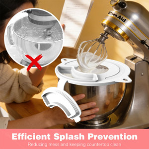 Protection anti-éclaboussures en silicone pour mélangeurs <span class=keywords><strong>KitchenAid</strong></span> 4,5 et 5 QT, couvercle de bol en silicone pour mélangeur, accessoire professionnel pour batteur sur socle - Product Image 6