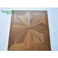 Parquet en acacia à petites feuilles de haute qualité, nouveau design, parquet en bois d'acacia contrecollé
