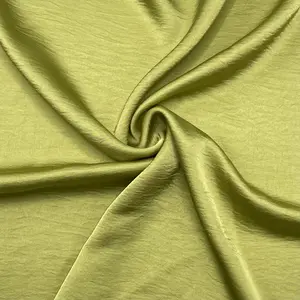 New Design 100% Polyester Fabric Quite Shiny Soft Drooping Silky satin fabric for Lady dress, nightwear and abaya