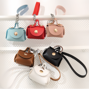 Sang Trọng Mini Keychain Túi Nhỏ Đồng Xu Pouch Mặt Dây Chuyền Quyến Rũ Đồng Xu Ví Ví Keychain Cho Phụ Nữ Quà Tặng Khuyến Mãi - Product Image 2