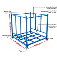 Étagère de stockage pliable en acier robuste pour entrepôt, capacité 1000 kg, pour la logistique et le manutention