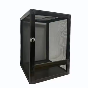 Örgü teraryum ile alüminyum bukalemun kafes 50*50*100cm dayanıklı evcil hayvan kafesi - Product Image 2