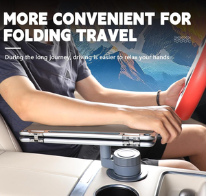 360&deg; Rotating <strong>Car</strong> Backseat Tray Table Multi Sturdy Vehicle Foldable <strong>Desk</strong> <strong>for</strong> <strong>Car</strong> Office Travel Universal <strong>Car</strong> Interior Accessory - Product Image 4