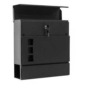 Buzón de Correo de Acero Inoxidable Estilo Americano para Exteriores con Cerradura, Gran Capacidad, Impermeable, Montado en Pared - Product Image 3
