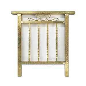 Di lusso di stile di colore dorato balcone balaustra ringhiera delle scale corrimano in acciaio inox