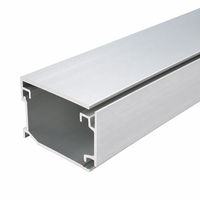 DeXin 6063 T5 80x40 Série 6000 Profilé en aluminium pour mur rideau, service de découpe d'extrusion pour façade vitrée de bâtiment