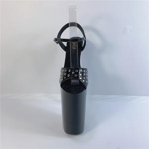 Scarpe Estive da Cerimonia con Tacco Alto 26CM, Punta Aperta, Suola Spessa, Modello Baotou per <span class=keywords><strong>Sfilate</strong></span> <span class=keywords><strong>di</strong></span> <span class=keywords><strong>Moda</strong></span> - Product Image 4