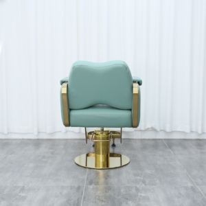 Fauteuil de Barbier de Luxe Doré 2026 Robuste et Hydraulique Inclinable pour Salon de Coiffure Professionnel et Salon de Soins Masculins - Product Image 2