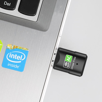 Carte Réseau Sans Fil USB pour Ordinateur 5B07D, Récepteur Double Bande 600 Mbps, Adaptateur Wifi