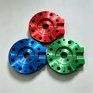 Piezas de Brida de Aluminio Mecanizadas con Precisión por CNC, Componentes Mecánicos de Metal Anodizado de Tamaño Personalizado - Product Image 3