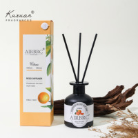 Diffuseur à Bâtonnets 120 ml, Ventes Flash, Luxe Sans Flamme, Huile Essentielle Naturelle, Parfum d'Ambiance Cristal pour Chambre et Bureau