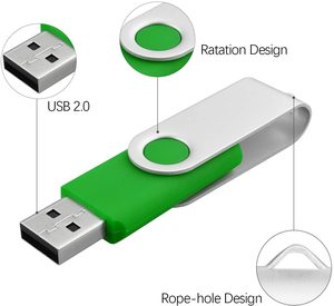Memoria USB Giratoria <span class=keywords><strong>Kissin</strong></span> al por Mayor de 1GB a 256GB con Interfaz USB 2.0, Nueva y Sin Usar - Product Image 5
