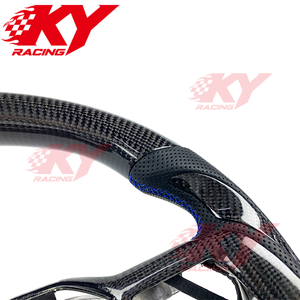 Interior Accessories <b>for</b> Mustang 2026 2025 2024 Dark Horse GT Genuine Leather Customized Regular Carbon Fiber Car <b>Steering</b> <b>Wheel</b> - Product Image 2