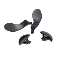 Pagaies arrière métalliques noires pour manette PS5 Edge, boutons arrière interchangeables en acier inoxydable, remplacement