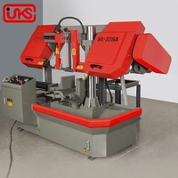 Machine à scier à ruban horizontale et verticale à tension manuelle pour la découpe des métaux, avec moteur de 3 kW et engrenage, fournie par l'usine