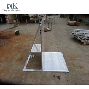 Barrera de Esquina para Multitudes, Barreras Plegables de Aluminio para Escenarios, Valla de Carga Pesada - Product Image 6