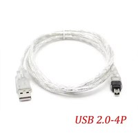Câble de données USB 2.0 vers 4P pour caméra DV, FireWire 1394, 6 vers 4/6 vers 6, taille 1394IEE, câble de capture vidéo pour caméra, longueur environ 50 cm
