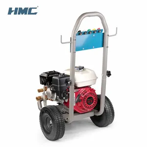 Lavadora de alta presión HMC Industrial 7HP 3000PSI Lavadora a presión a gas con HONDA GX200 para talleres de reparación de maquinaria