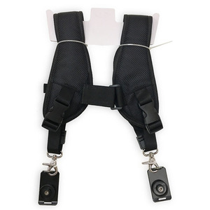 Quick Release Nylon Harness Dual <strong>Camera</strong> Shoulder <strong>Straps</strong> With Plate for <strong>DSLR</strong> Digital Video Cameras - Product Image 2