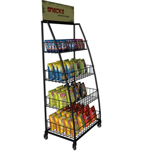 Estante de exhibición de comida de bocadillos de <span class=keywords><strong>supermercado</strong></span> OEM Estantes de exhibición de patatas fritas - Product Image 5