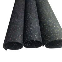Carreaux de sol en caoutchouc EPDM antidérapants écologiques Tapis de protection pour la salle de sport à domicile Fitness Terrain de jeux Rouleaux en caoutchouc synthétique