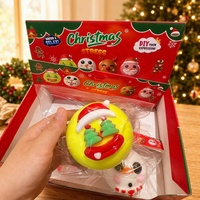 Balle Squishy en TPR à Visage de Chien Changeant, Anti-Stress et Décompression, Jouet Fidget, Cadeau de Noël en Gros