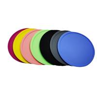 Sous-verre rond en silicone antidérapant et imperméable 10 cm, protection de table résistante à la chaleur, tapis pour tasses