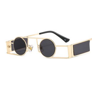 GGJH22009 New Fashion <strong>Small</strong> Size Round Shades Punk Modern <strong>Sunglasses</strong> Women Men - Product Image 1