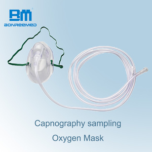 CE ISO 인증 일회용 의료용 CO2 및 산소 샘플링 카프노그래피 마스크 클래스 II 사이즈 XS-XL - Product Image 4