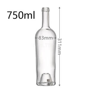 Factory Direct <strong>Sale</strong> 750ml Bordeaux Red Wine <strong>Bottle</strong> Empty Wine <strong>Bottles</strong> for <strong>Sale</strong> - Product Image 2