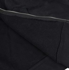 Sudadera con Capucha Extra Grande para Hombre, de Forro Polar, con Estampado de Letras, Bordado con Logotipo Personalizado, Impresión Digital, Estilo Desgastado, con Cremallera, Lavado Ácido - Product Image 4