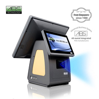 Terminal de point de vente (TPV) de table à double écran tactile ABS, modèle 8000, avec processeur Intel J1900, imprimante thermique 58MM/80MM, système de caisse enregistreuse et Wi-Fi 6