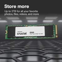 SSD Crucial E100 Baru 800GB-1.5TB M.2 NVMe PCIe Gen4 Internal 4200 RPM Cangkang Aluminium Alloy Nirkabel 1.8" Kompatibel Desktop