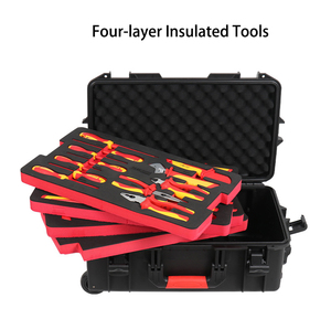 OEM Tùy Chỉnh 60Pcs VDE Cách Điện Thợ Điện Hộp Công Cụ VDE 1000V Cách Điện Tổ Chức & Cửa Hàng Công Cụ Cho Thợ Điện - Product Image 5