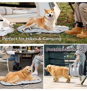 Outdoor Portable Dog Travel <b>Mat</b> Travel Waterproof Pet <b>Mat</b> for Dogs and <b>Cats</b> Polyester Filling Washable Oxford Portable Dog <b>Mat</b> - Product Image 4