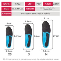 Semelles orthopédiques sport confortables en TPU avec soutien de la voûte plantaire et mousse à mémoire de forme pour la course – Soulagement de la douleur et absorption des chocs – Offre spéciale