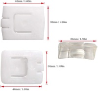 -QGZ048 Lot de 6 pièces de guidage en nylon et glissière de rail de siège pour AUDI Golf 1 2 3 4 Polo Modèle 435881203A
