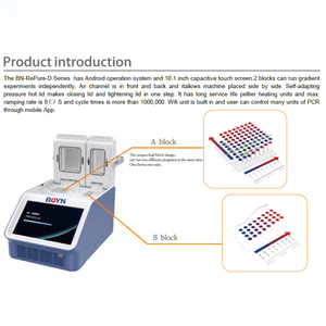 BN-RePure-D Series Smart Dual Block Two Dimensional <strong>Gradient</strong> <strong>Thermal</strong> <strong>Cycler</strong> <strong>PCR</strong> Thermocycler System <strong>PCR</strong> <strong>Machine</strong> <strong>Prices</strong> - Product Image 6