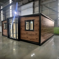 Casa Contenedor Prefabricada Móvil y Expandible, Estilo Contemporáneo, con Energía Solar, Resistente al Fuego, para Almacén, Oficina o Edificio
