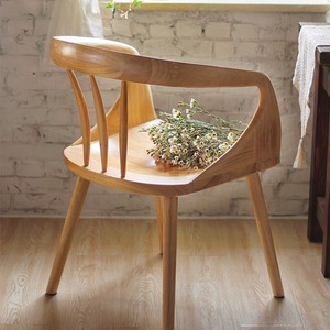 Nueva Silla de comedor de lujo ligera de madera maciza china, respaldo de madera de cerezo y nogal negro para oficina en casa o uso doméstico - Product Image 2
